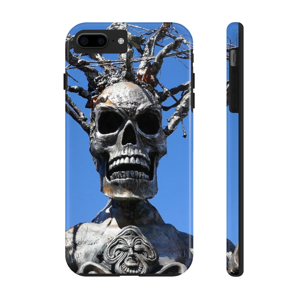 "Skull Warrior Stare" - iPhone Tough Case - (iPhone 13 Pro Max - iPhone 6) - Fry1Productions