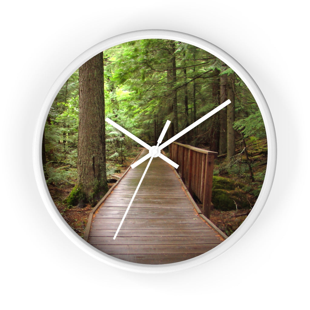 "Fauna Flora" - 10" Wooden Frame Wall Clock - Fry1Productions