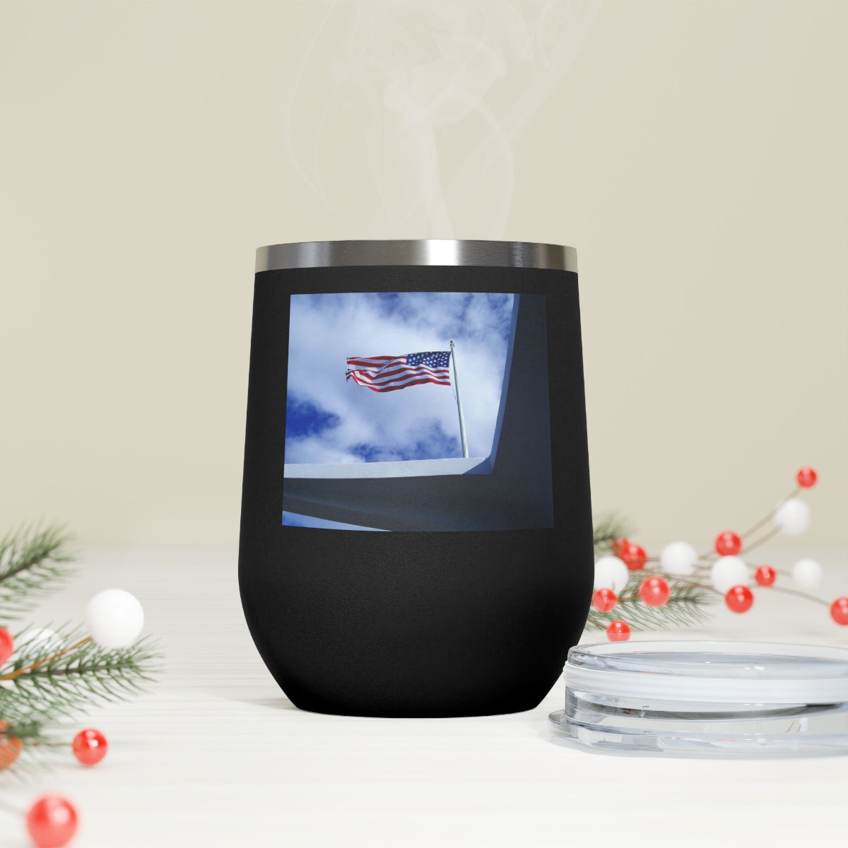 In Solemn Remembrance - 12 oz Insulated Wine Tumbler - Fry1Productions