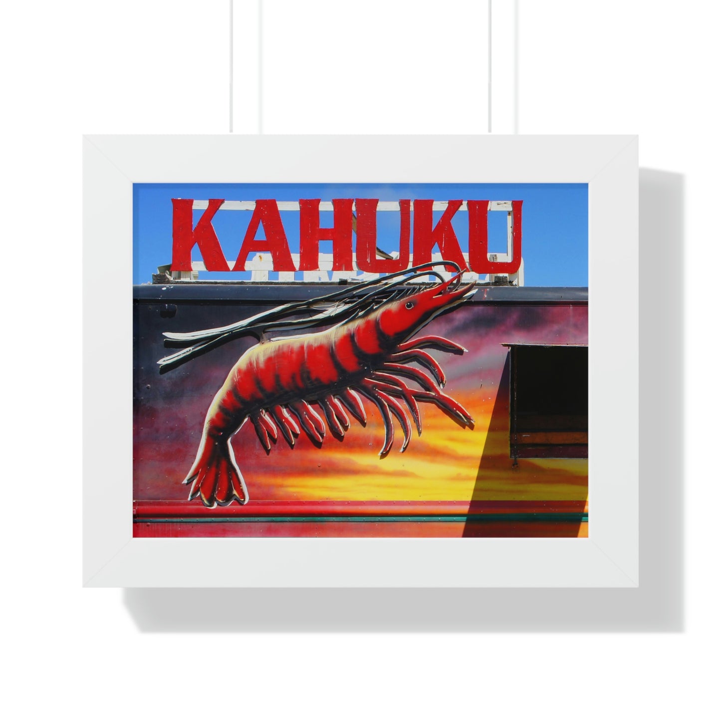 Kahuku Kai - Framed Horizontal Poster - Fry1Productions