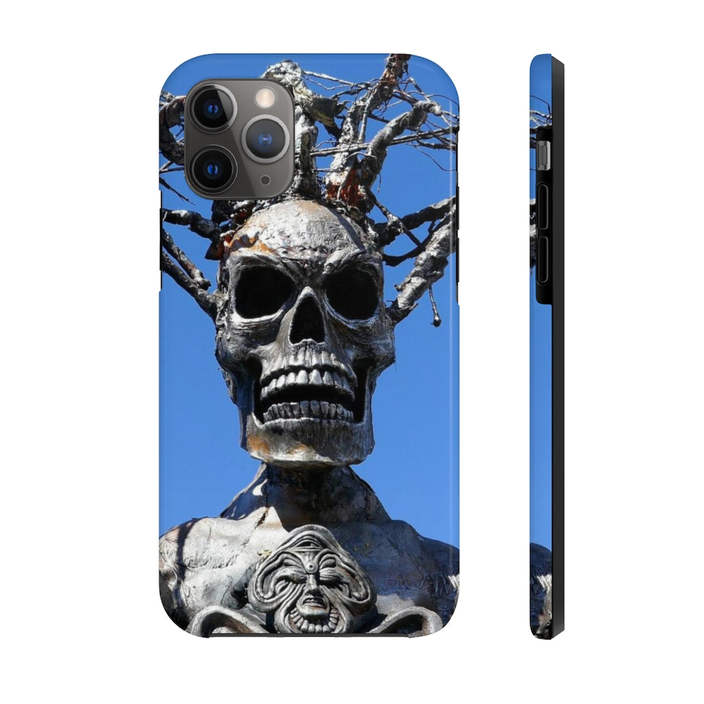 "Skull Warrior Stare" - iPhone Tough Case - (iPhone 13 Pro Max - iPhone 6) - Fry1Productions