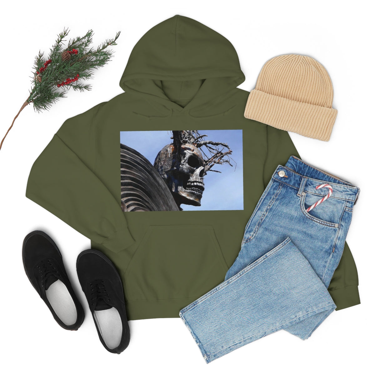 Skull Warrior - Unisex Heavy Blend Hooded Sweatshirt - Fry1Productions