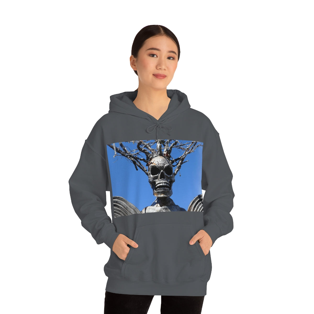 Skull Warrior Stare - Unisex Heavy Blend Hooded Sweatshirt - Fry1Productions