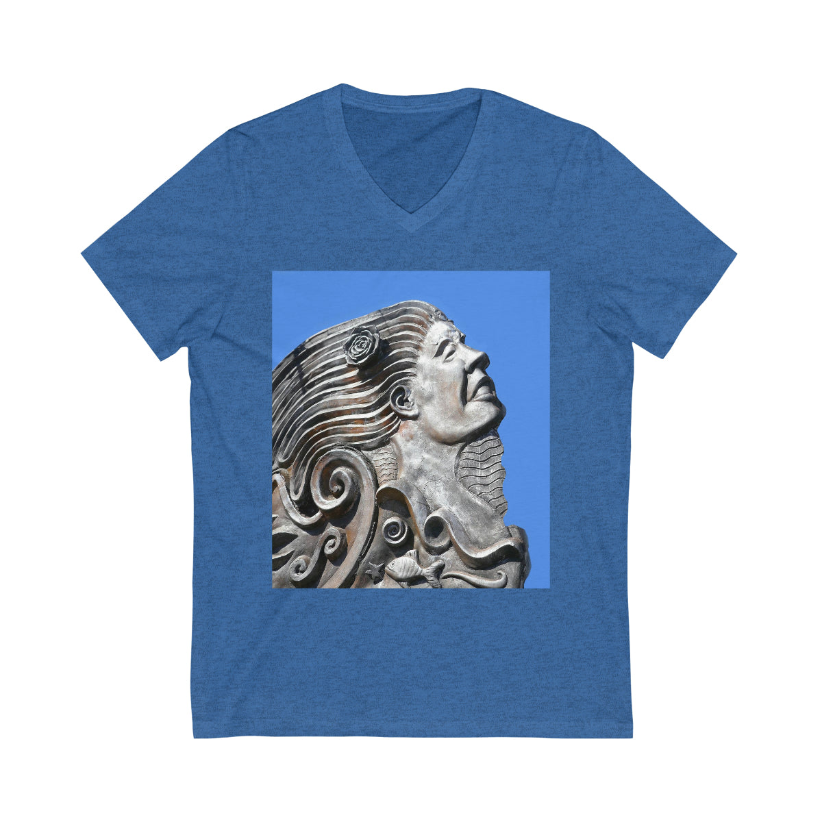 Nymph Beauty - Unisex Jersey Short Sleeve V-Neck Tee - Fry1Productions