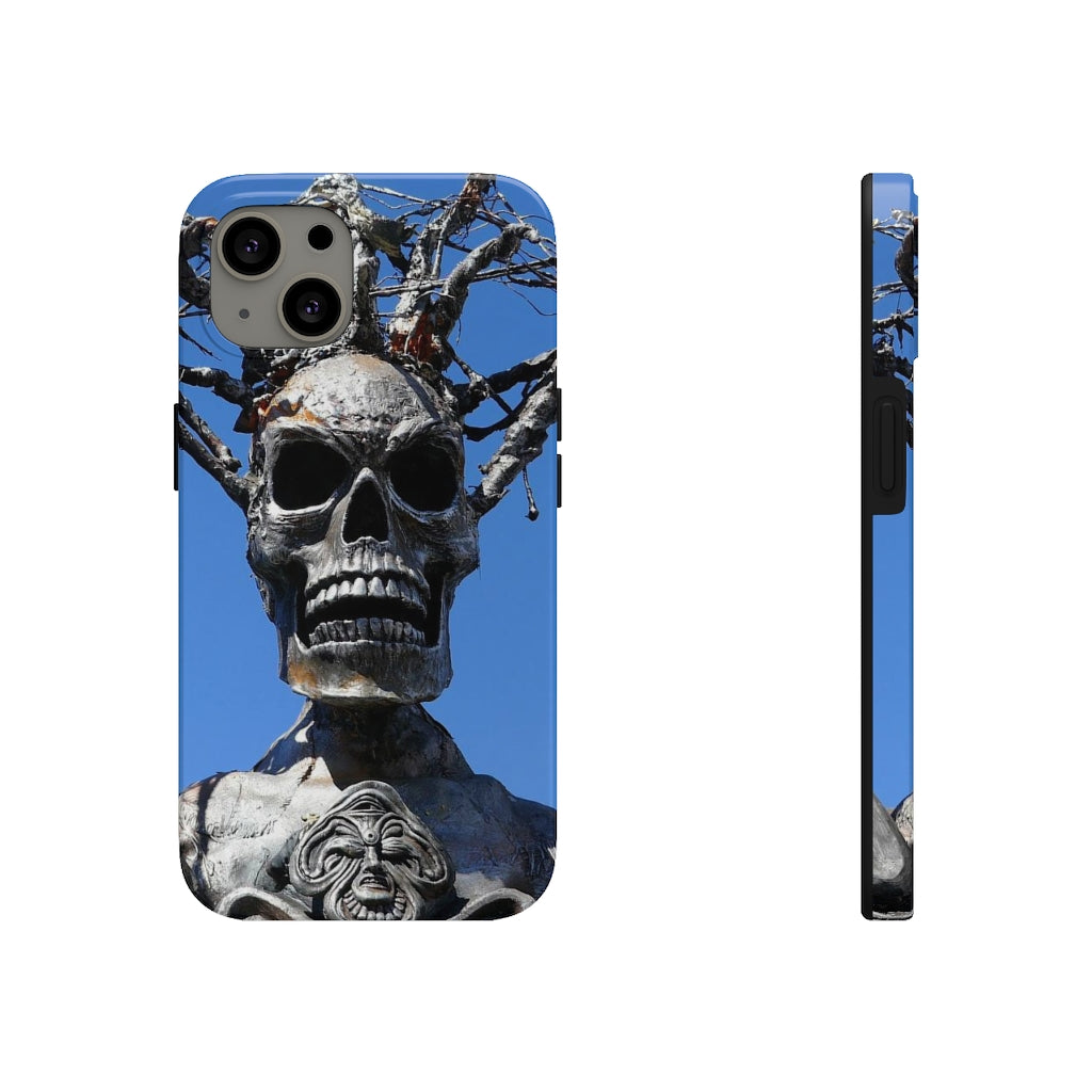 "Skull Warrior Stare" - iPhone Tough Case - (iPhone 13 Pro Max - iPhone 6) - Fry1Productions