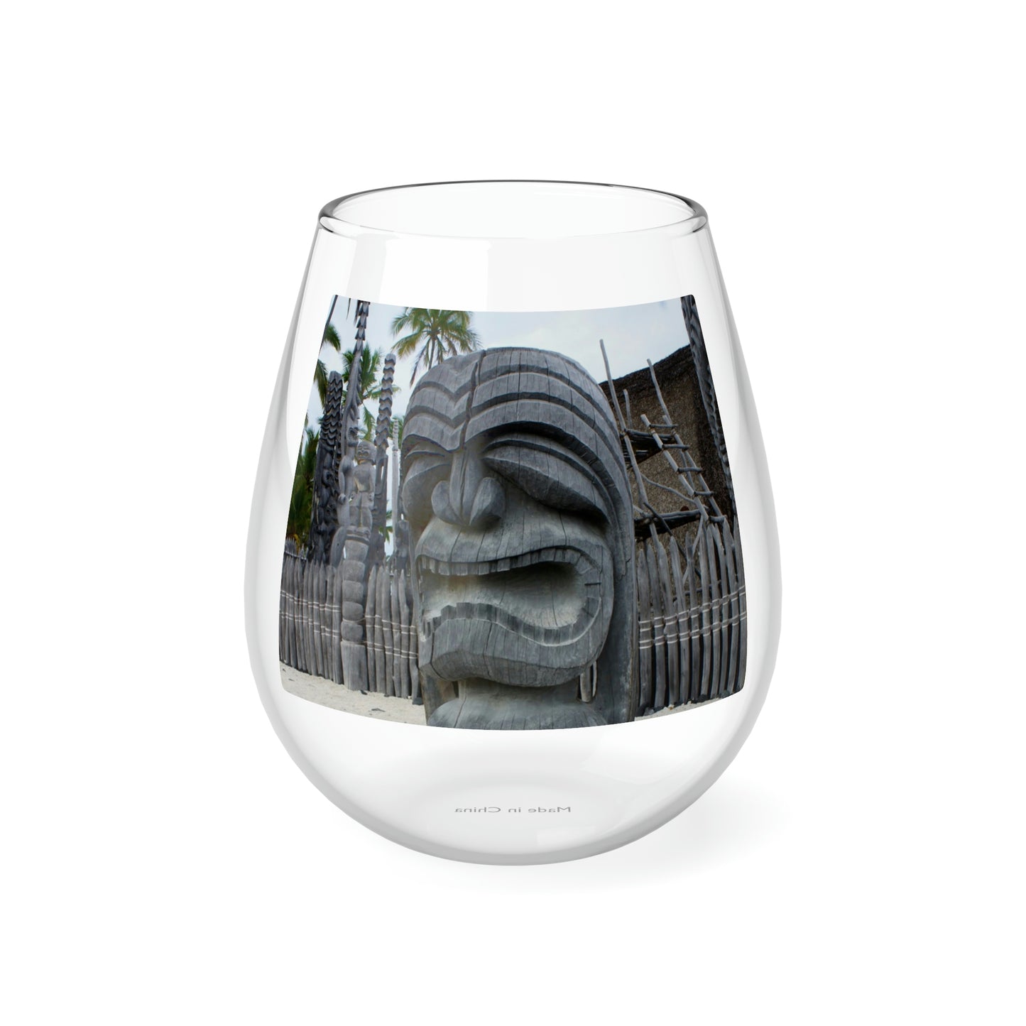 Fierce Guardian - Stemless Wine Glass, 11.75 oz - Fry1Productions
