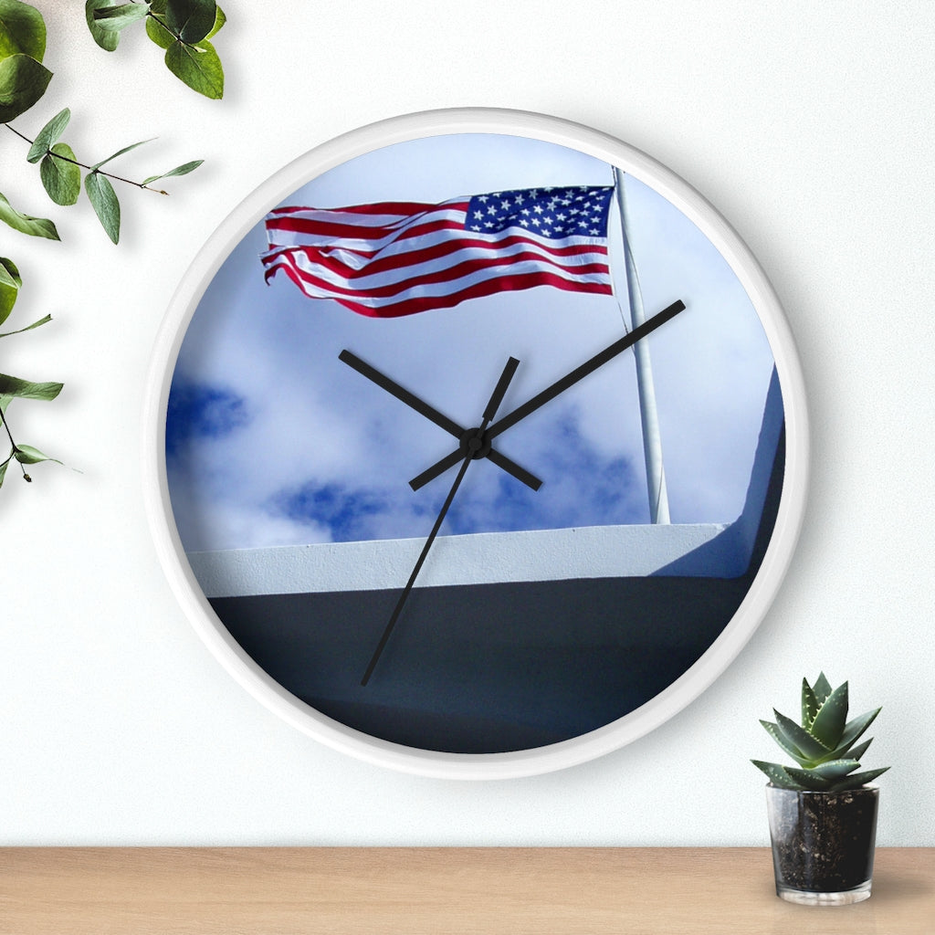 "In Solemn Remembrance" - 10" Wooden Frame Wall Clock - Fry1Productions