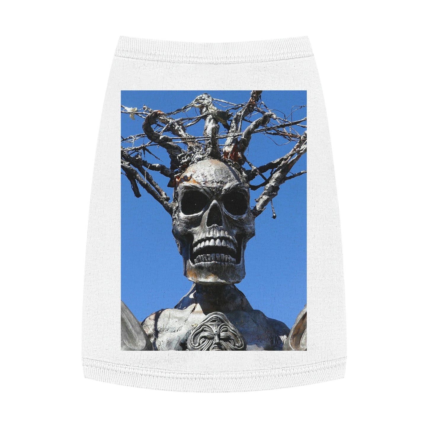 Skull Warrior Stare - Pet Tank Top - Fry1Productions