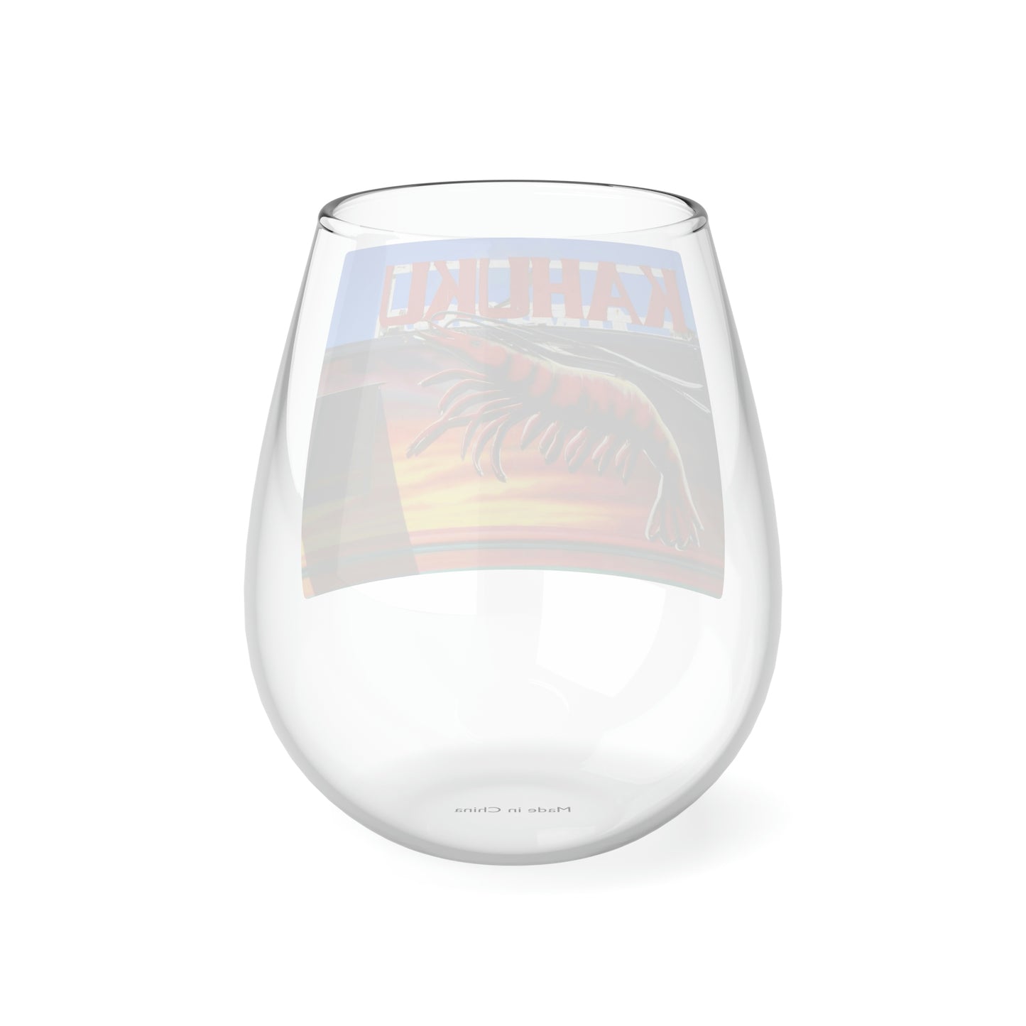 Kahuku Kai - Stemless Wine Glass, 11.75 oz - Fry1Productions