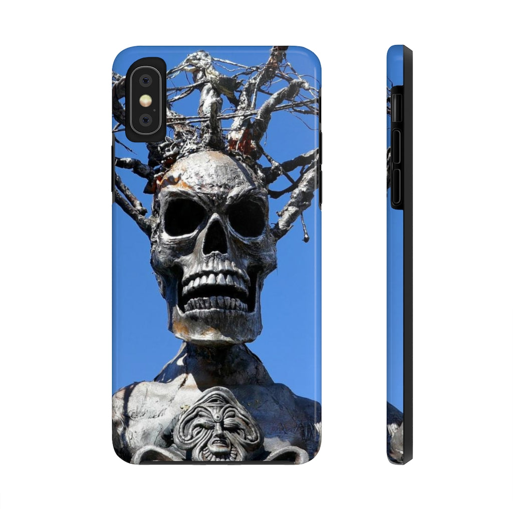 "Skull Warrior Stare" - iPhone Tough Case - (iPhone 13 Pro Max - iPhone 6) - Fry1Productions