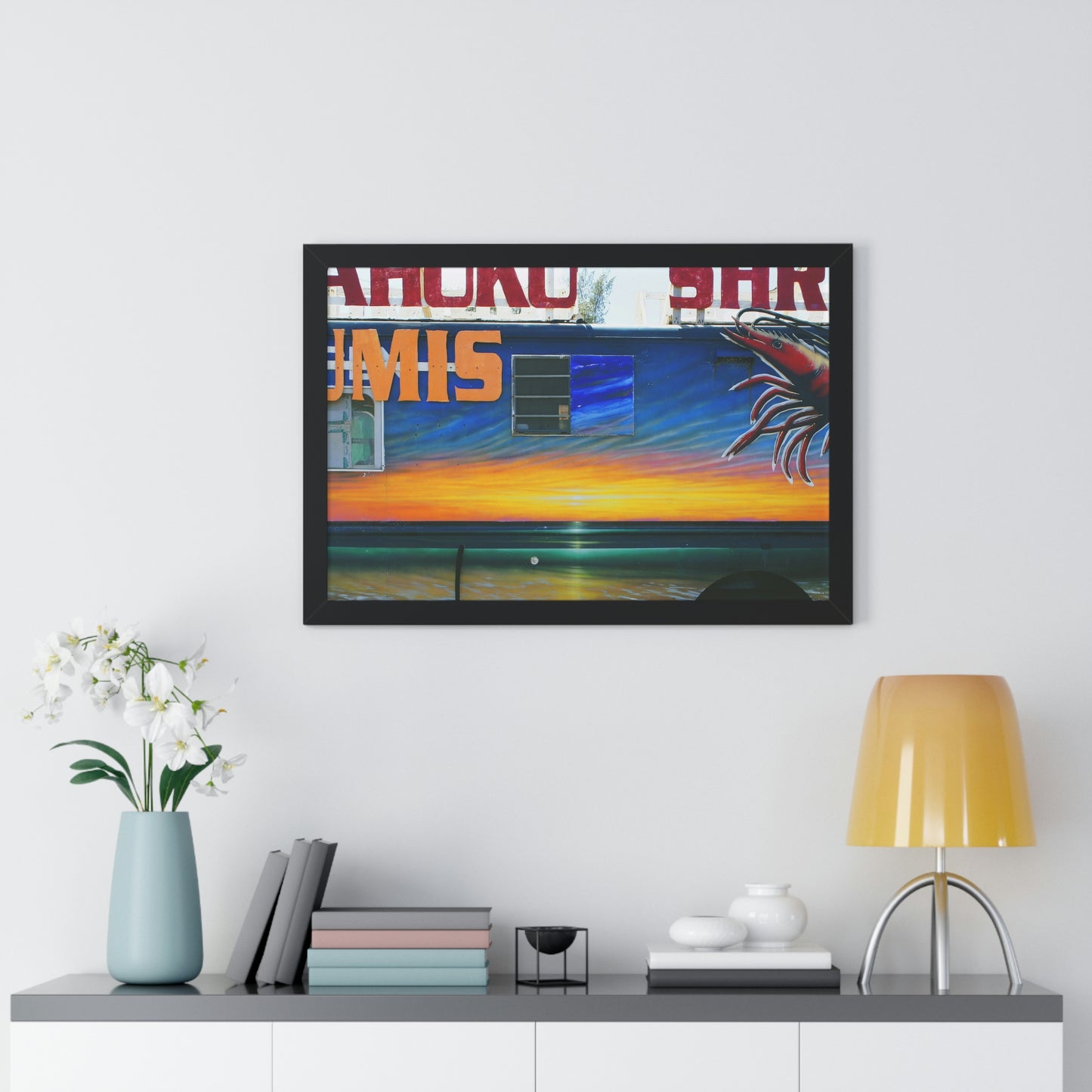 Fumis Aloha - Framed Horizontal Poster - Fry1Productions