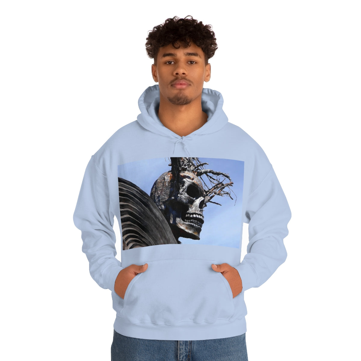 Skull Warrior - Unisex Heavy Blend Hooded Sweatshirt - Fry1Productions