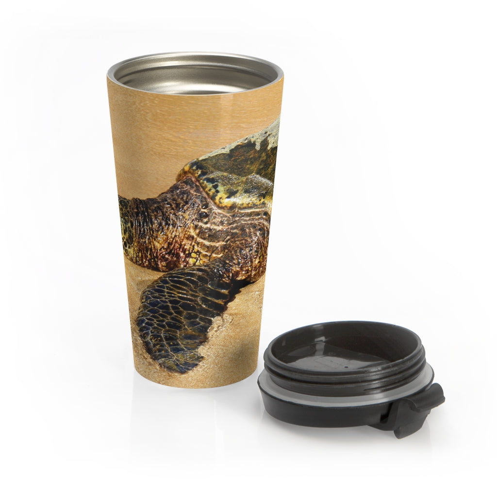 "Glistening Journey" - Stainless Steel Travel Mug 15 oz - Fry1Productions