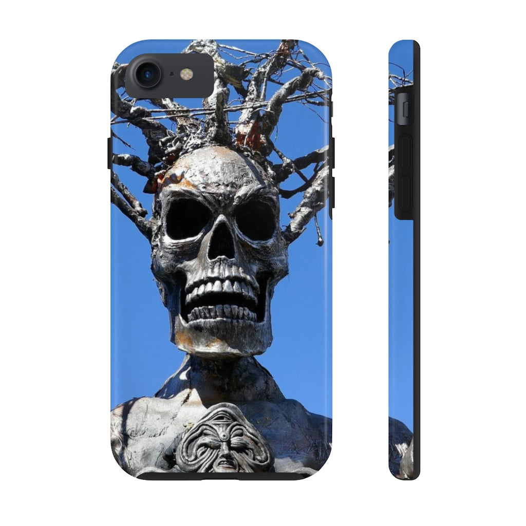 "Skull Warrior Stare" - iPhone Tough Case - (iPhone 13 Pro Max - iPhone 6) - Fry1Productions