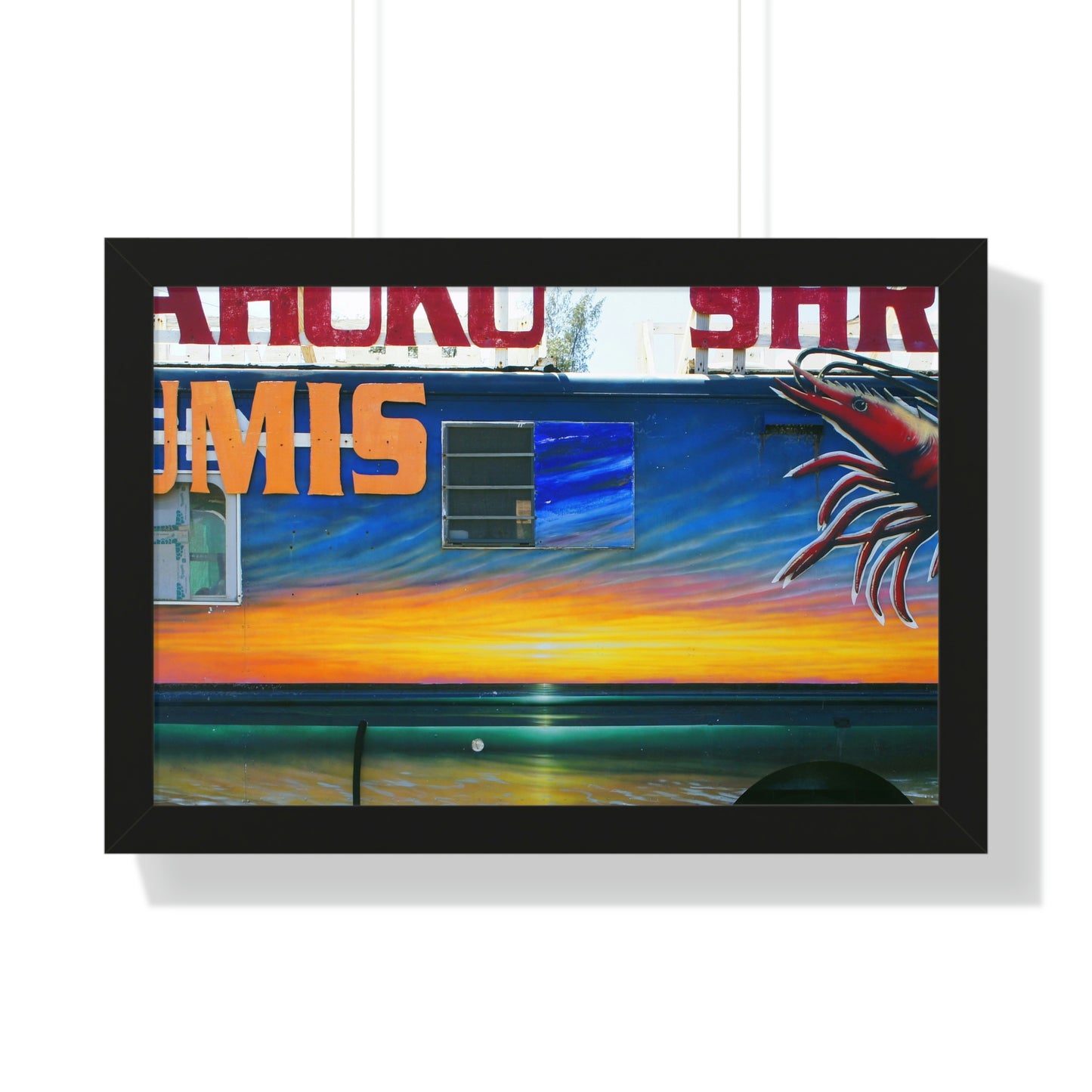 Fumis Aloha - Framed Horizontal Poster - Fry1Productions