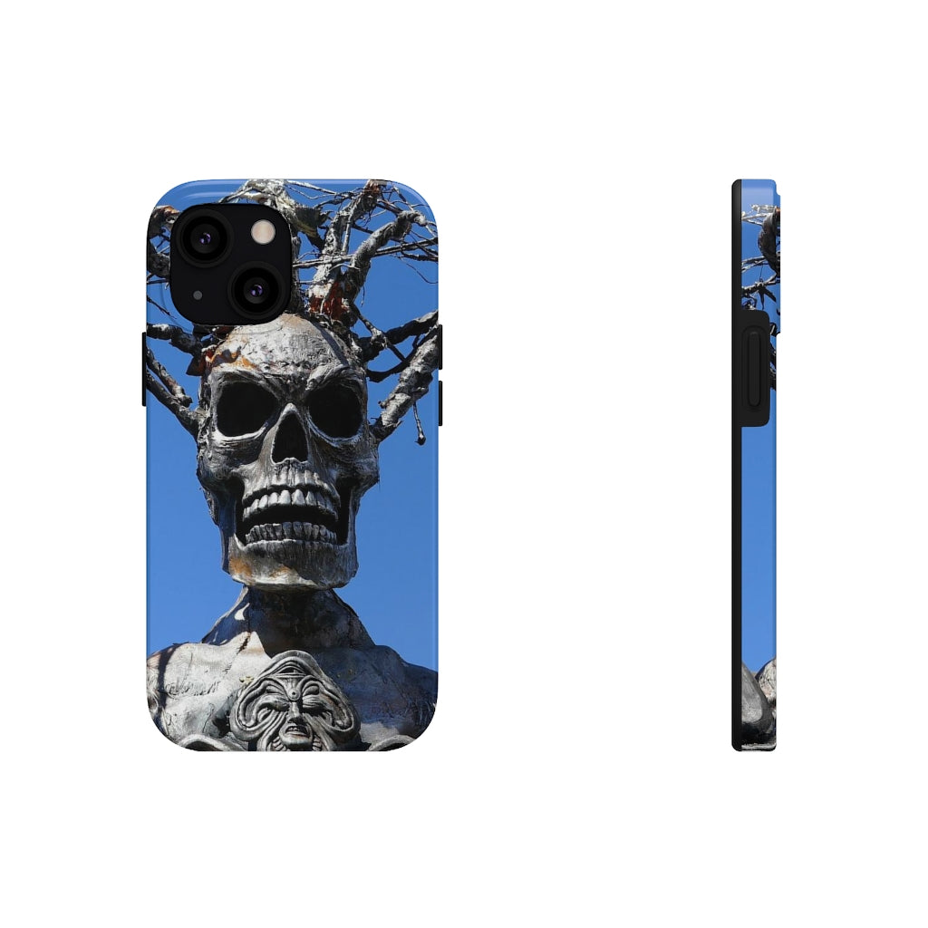 "Skull Warrior Stare" - iPhone Tough Case - (iPhone 13 Pro Max - iPhone 6) - Fry1Productions