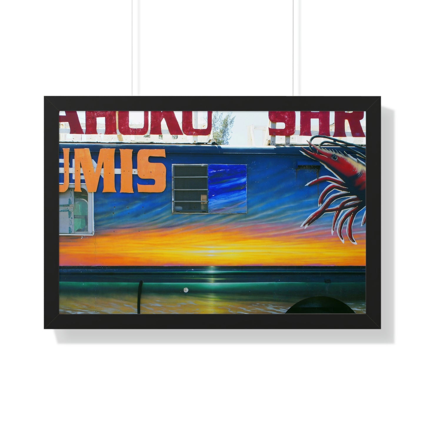 Fumis Aloha - Framed Horizontal Poster - Fry1Productions