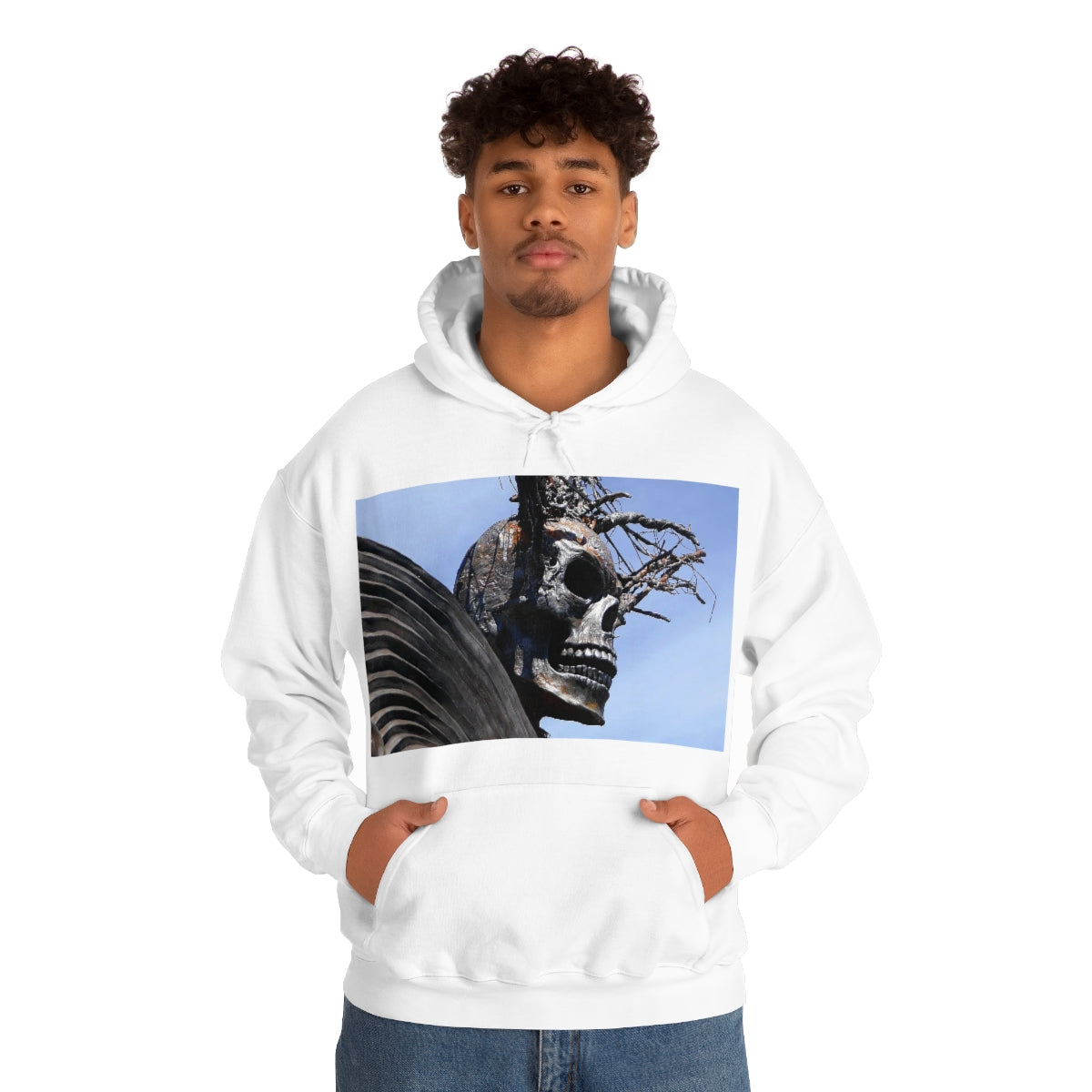 Skull Warrior - Unisex Heavy Blend Hooded Sweatshirt - Fry1Productions