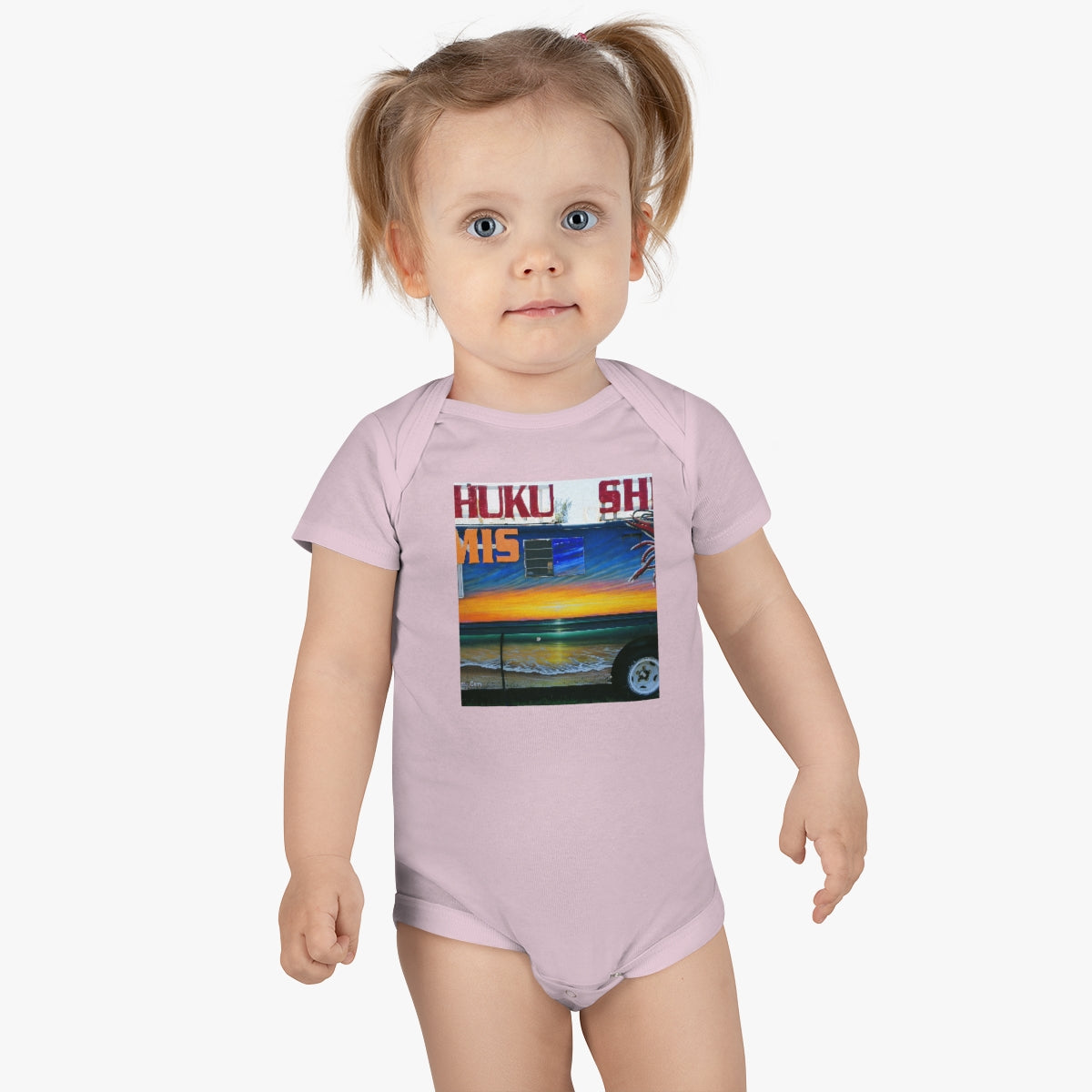 Fumis Aloha - Baby Short Sleeve Onesie - Fry1Productions