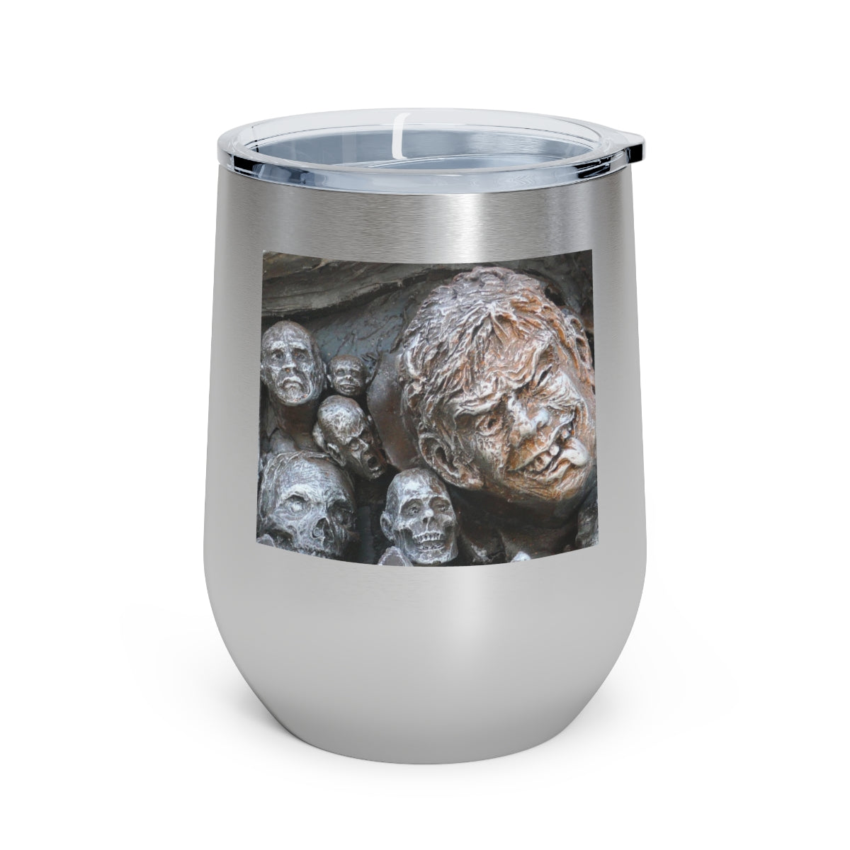 Waiting for the King - 12 oz Insulated Wine Tumbler - Fry1Productions