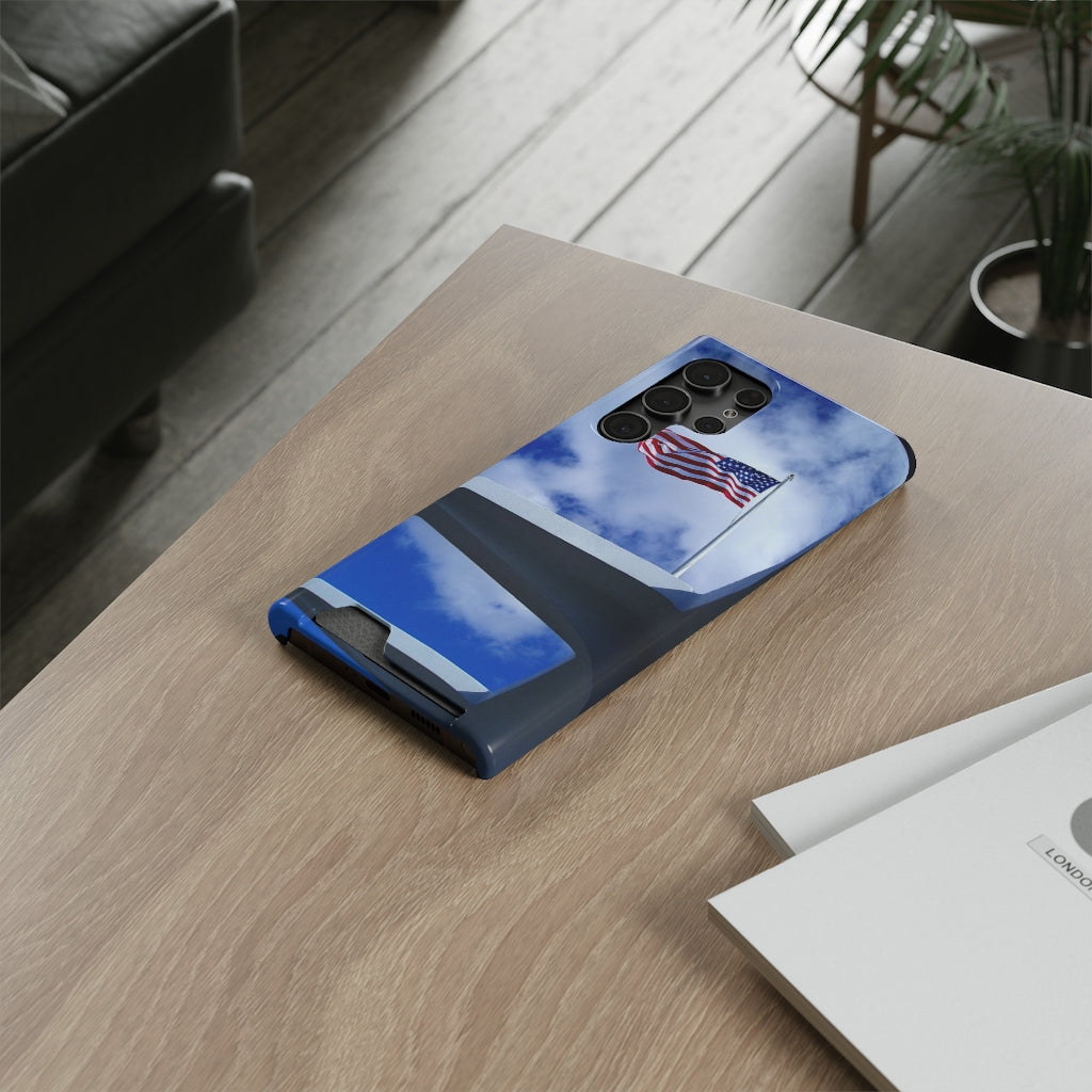 "In Solemn Remembrance" - Galaxy S22 S21 & iPhone 13 Case With Card Holder - Fry1Productions