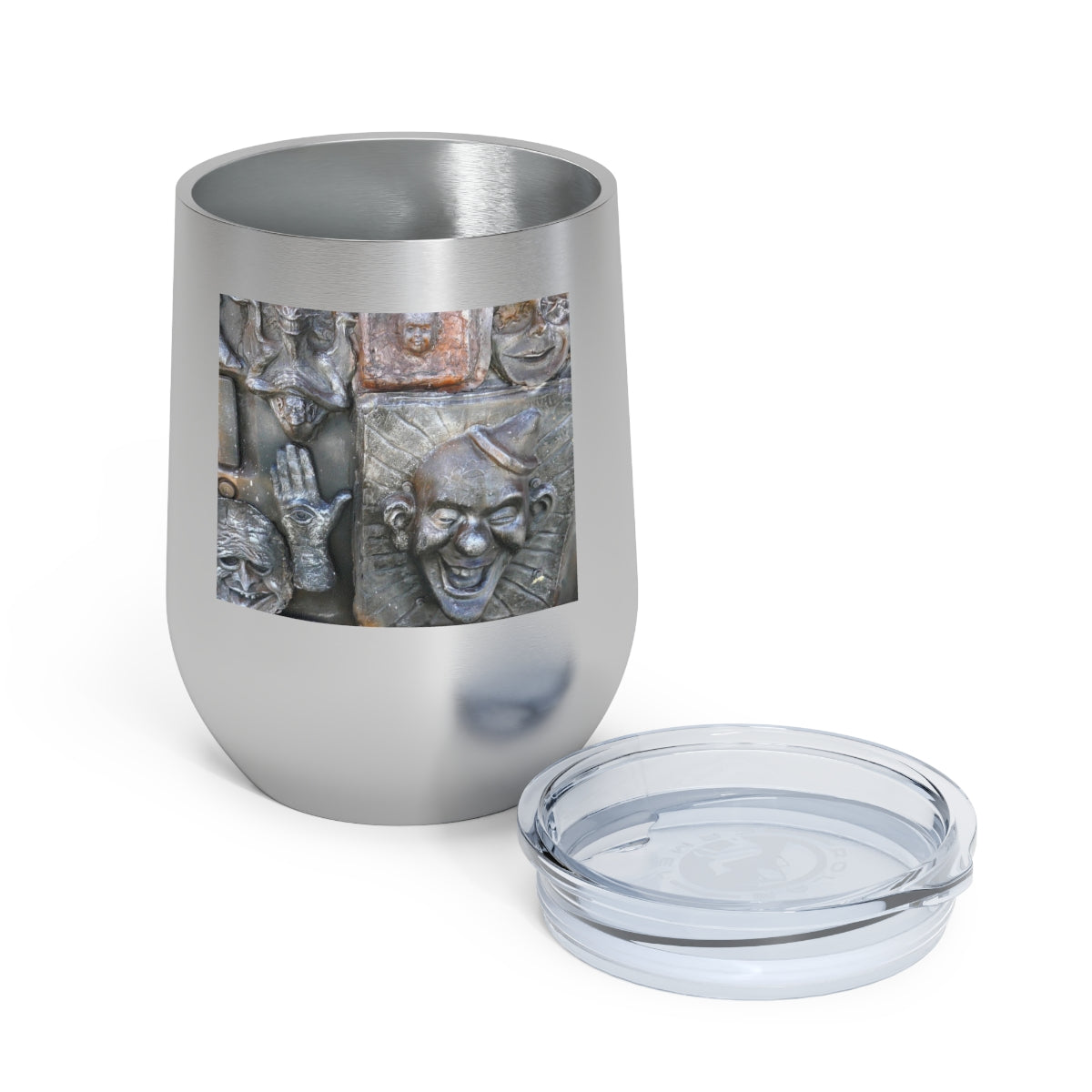 Cosmic Laughter - 12 oz Insulated Wine Tumbler - Fry1Productions