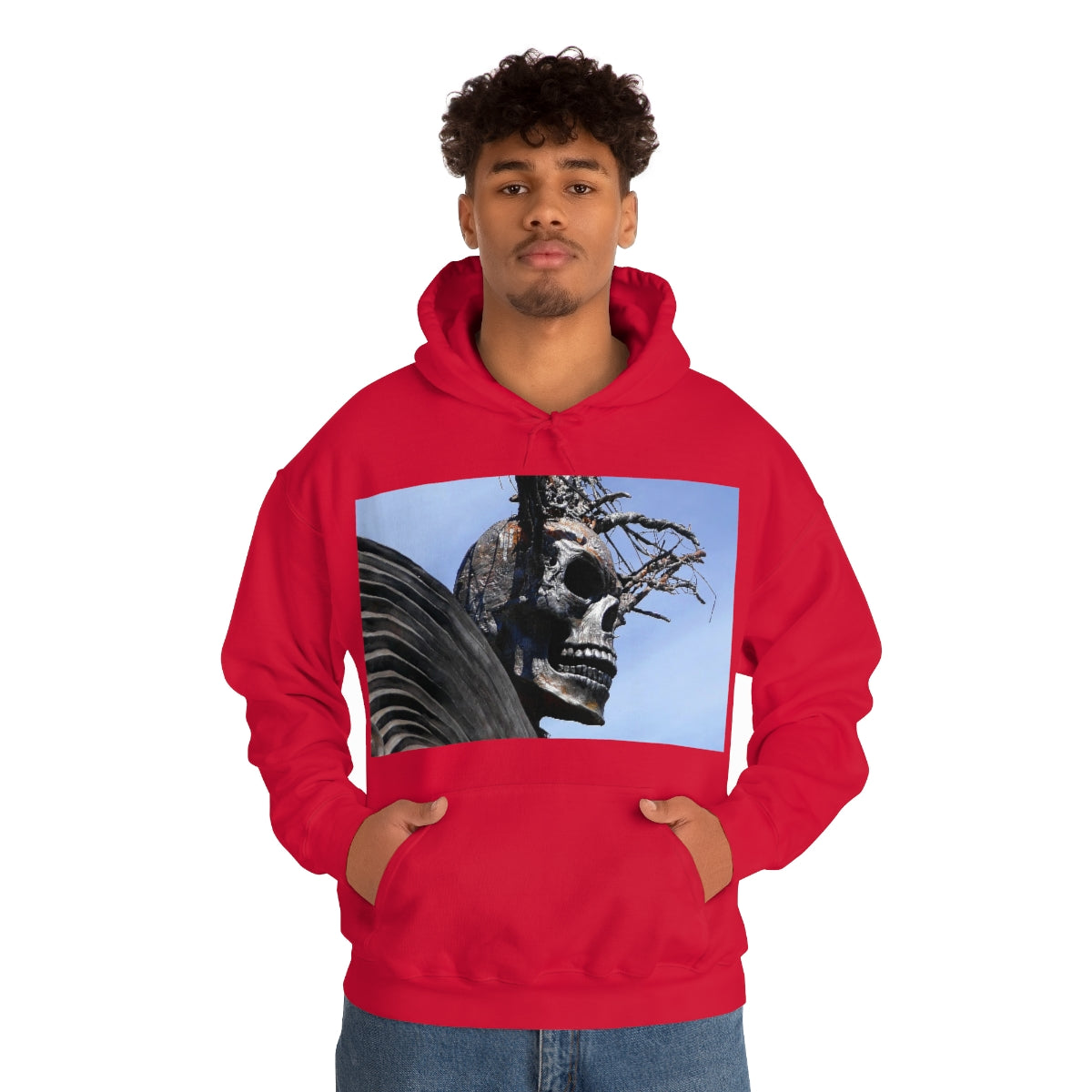 Skull Warrior - Unisex Heavy Blend Hooded Sweatshirt - Fry1Productions