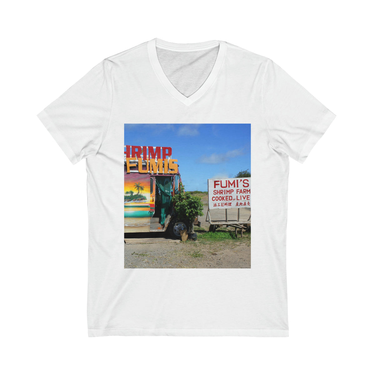 Kaulana Delights - Unisex Jersey Short Sleeve V-Neck Tee - Fry1Productions
