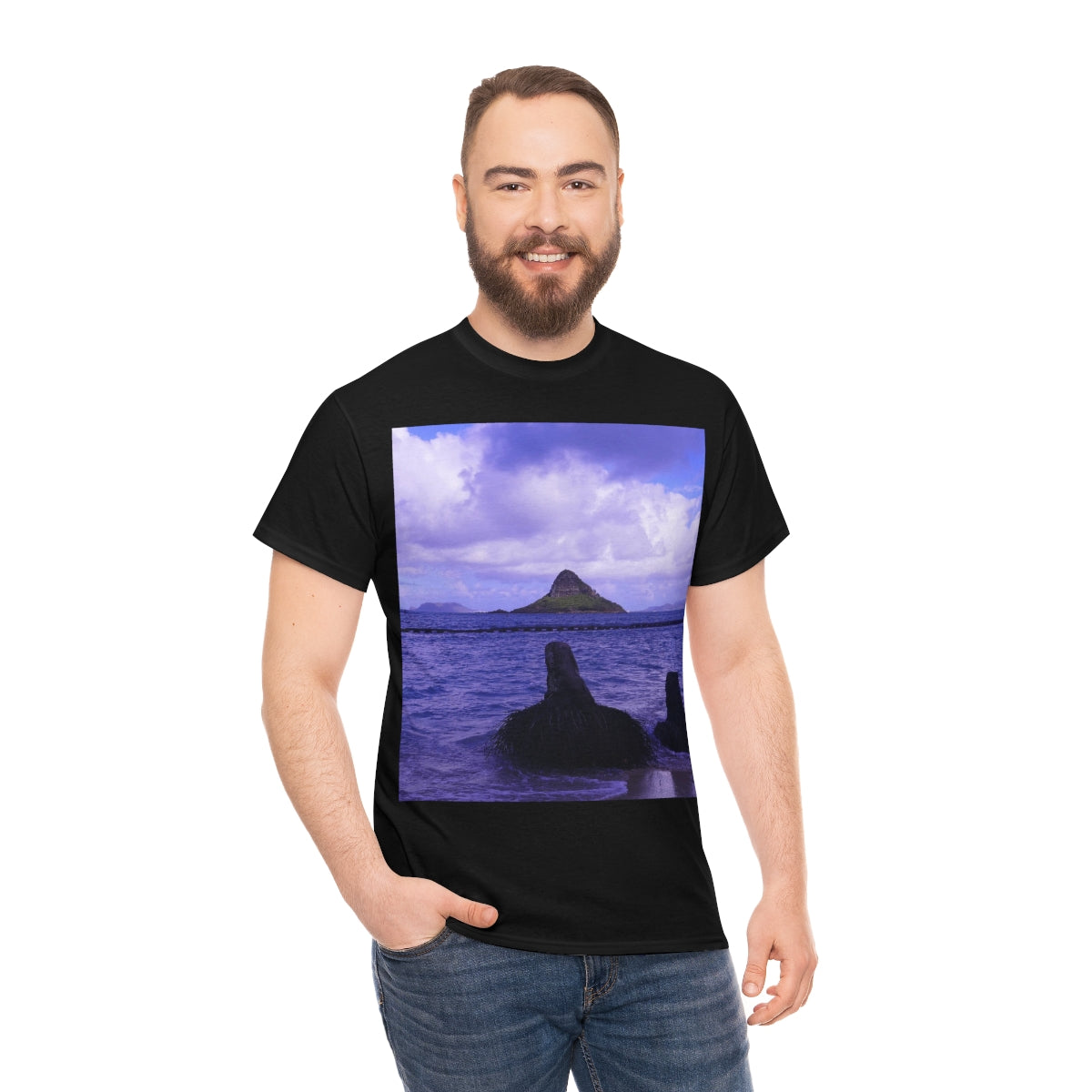 Wade To Chinaman's Hat - Unisex Heavy Cotton Tee - Fry1Productions