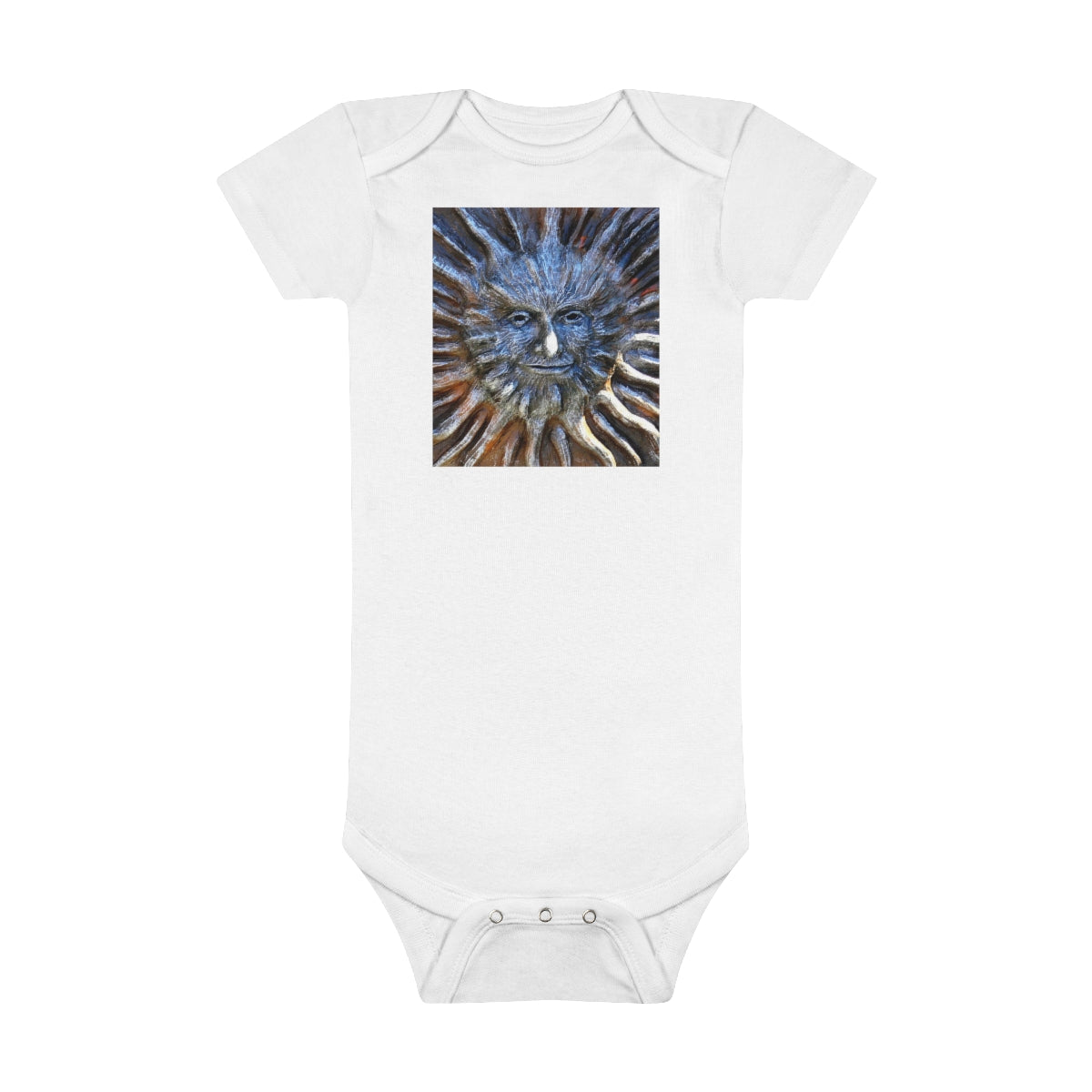 Sun God - Baby Short Sleeve Onesie - Fry1Productions