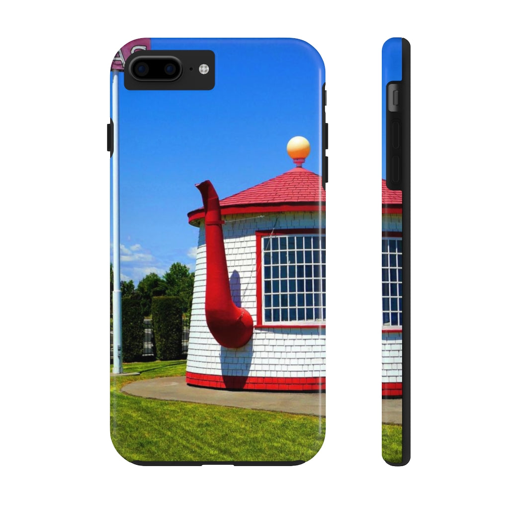"Historic Teapot Dome Service Station" - iPhone Tough Case - Fry1Productions