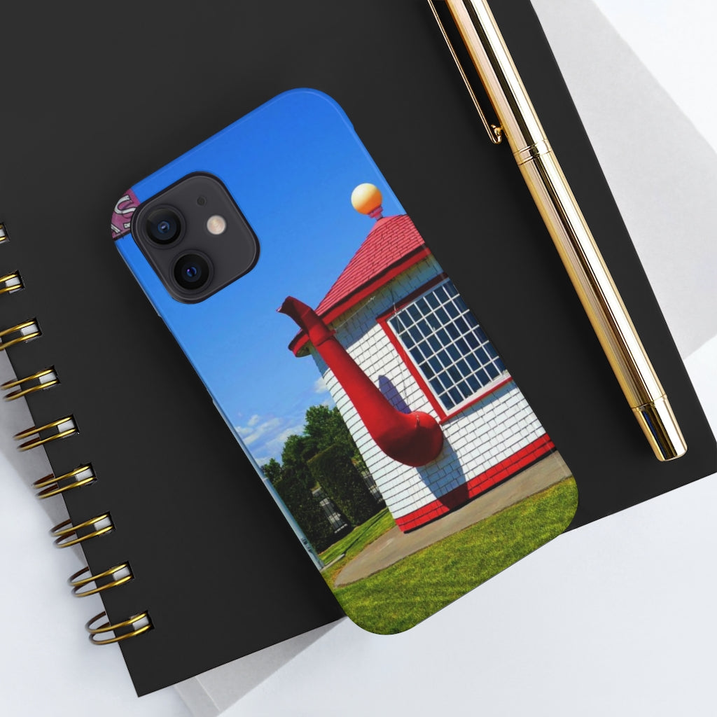"Historic Teapot Dome Service Station" - iPhone Tough Case - Fry1Productions