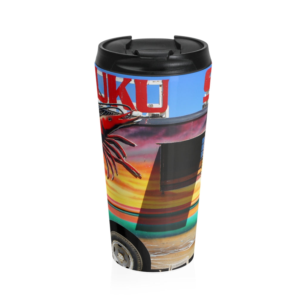 "Island Love” - Stainless Steel Travel Mug 15 oz - Fry1Productions