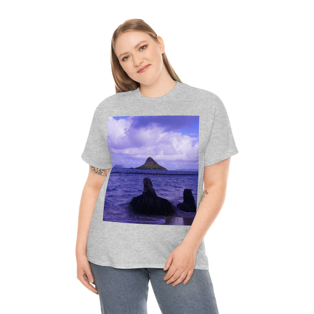 Wade To Chinaman's Hat - Unisex Heavy Cotton Tee - Fry1Productions