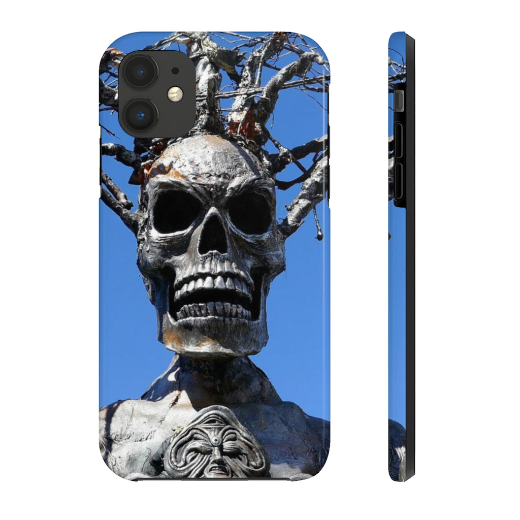 "Skull Warrior Stare" - iPhone Tough Case - (iPhone 13 Pro Max - iPhone 6) - Fry1Productions