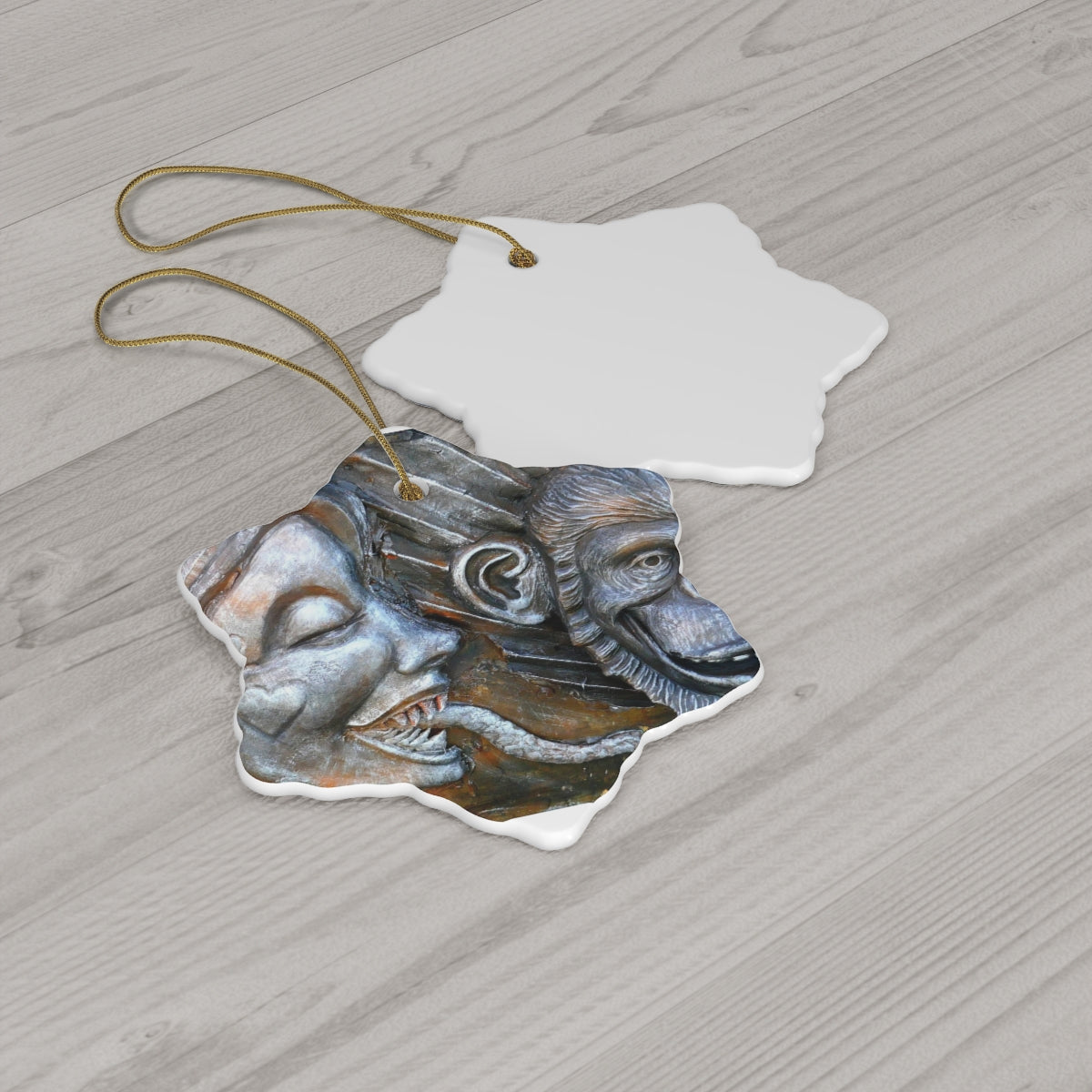 Snakily Speaking - Ceramic Ornaments - Fry1Productions