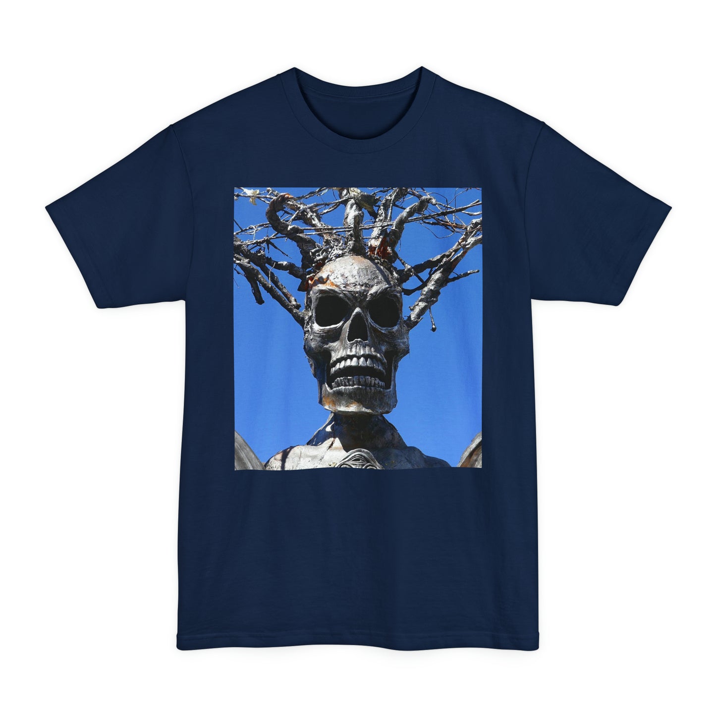 Skull Warrior Stare - Unisex Tall Beefy T-Shirt - Fry1Productions
