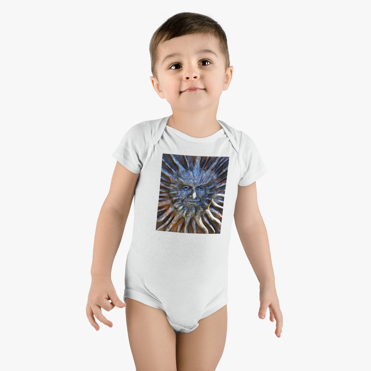 Sun God - Baby Short Sleeve Onesie - Fry1Productions