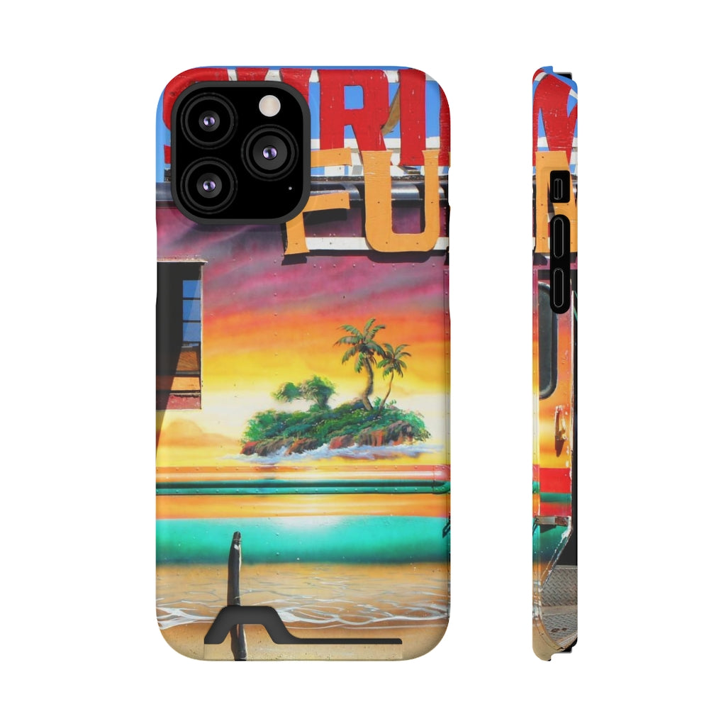 "Island Love" - Galaxy S22 S21 & iPhone 13 Case With Card Holder - Fry1Productions