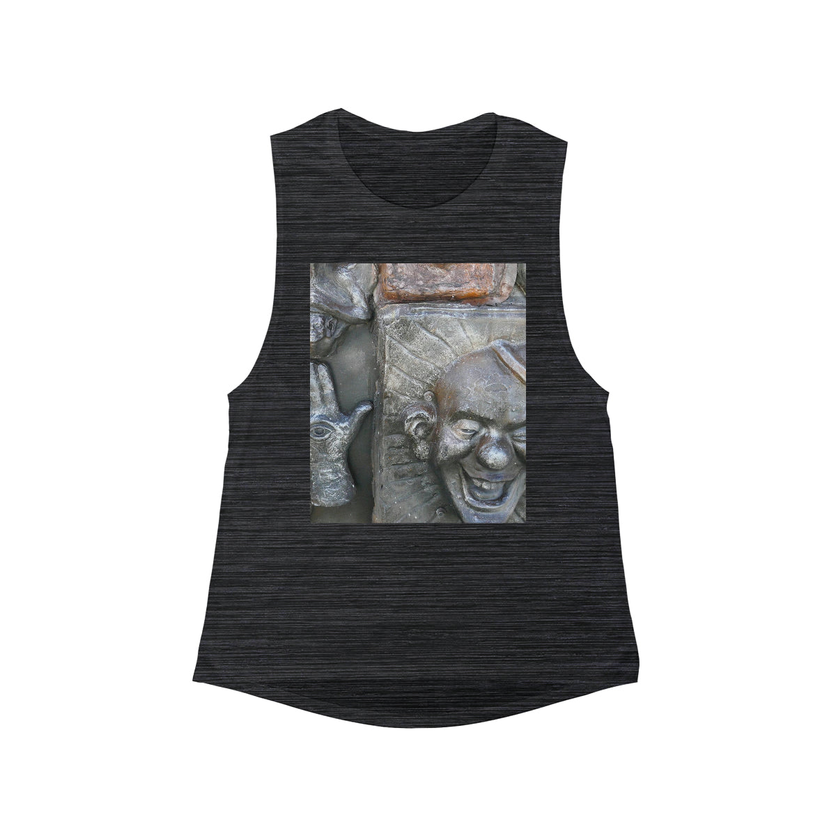 Cosmic Laughter - Women's Flowy Scoop Muscle Tank - Fry1Productions