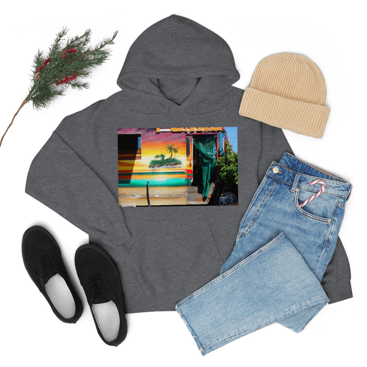 Island Love - Unisex Heavy Blend Hooded Sweatshirt - Fry1Productions