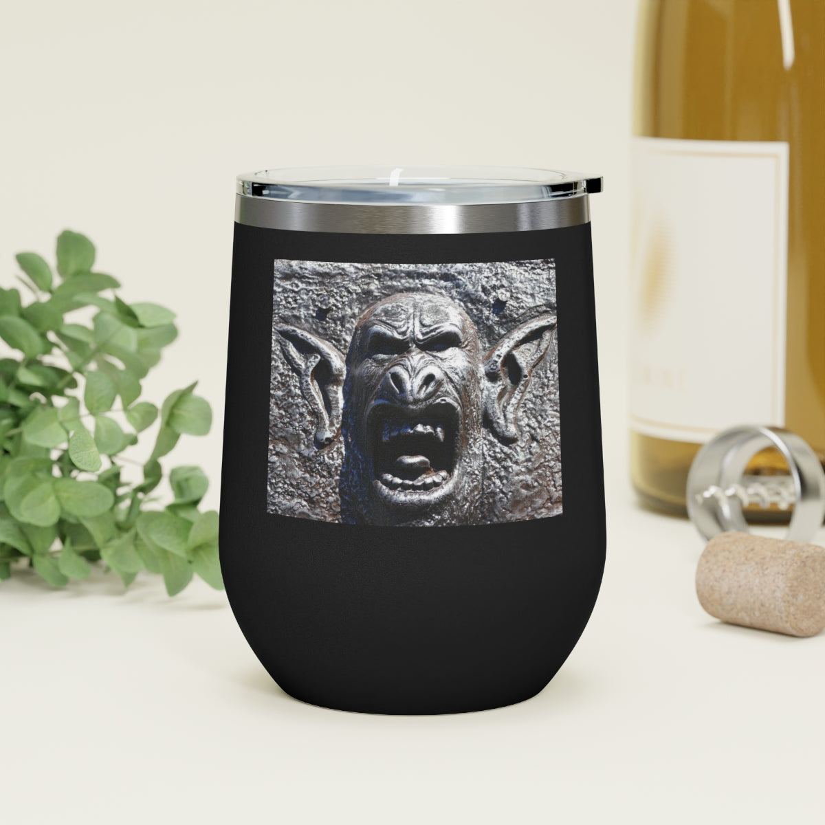 Frenzy Scream - 12 oz Insulated Wine Tumbler - Fry1Productions