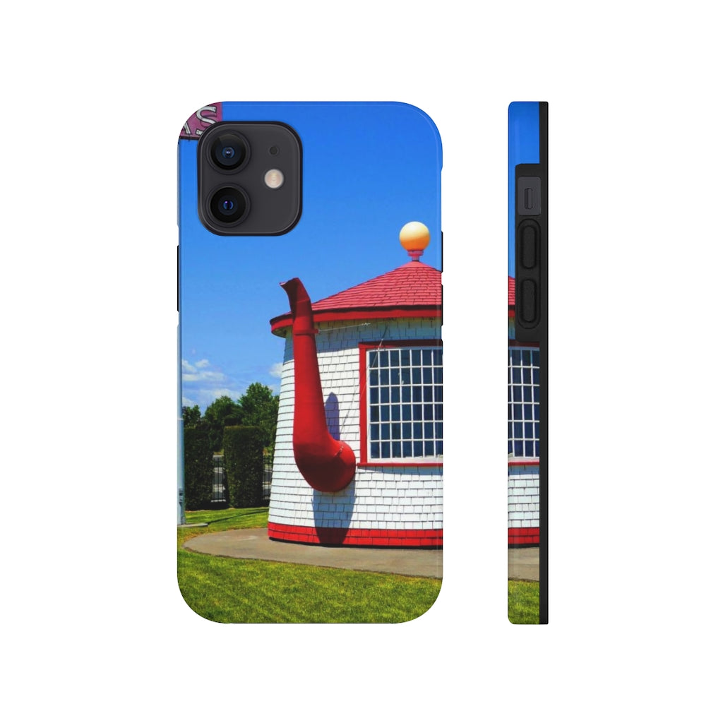 "Historic Teapot Dome Service Station" - iPhone Tough Case - Fry1Productions