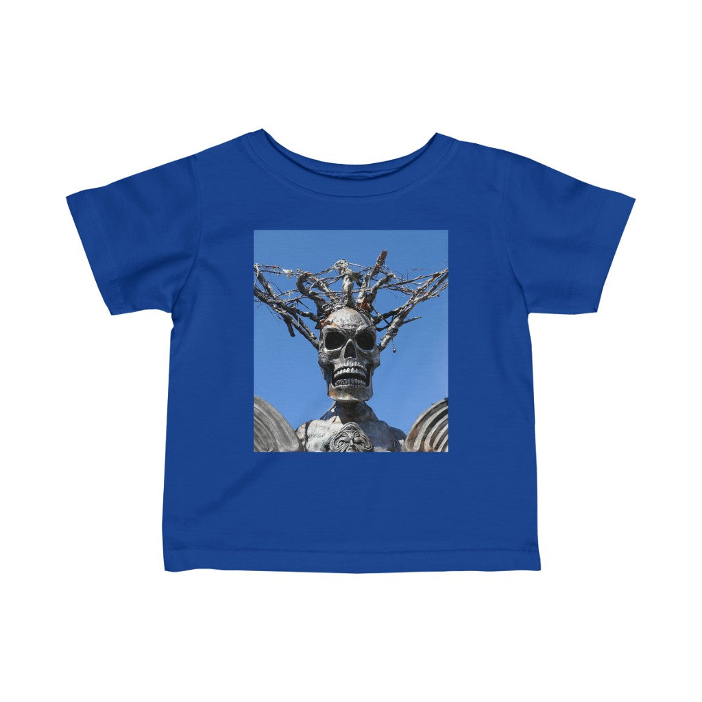 Skull Warrior Stare - Infant Fine Jersey Tee - Fry1Productions