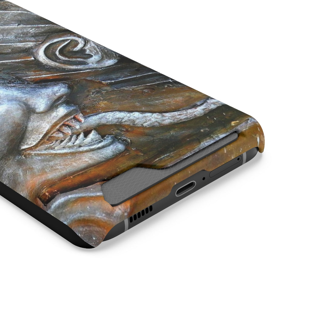 "Snakily Speaking" - Galaxy S22 S21 & iPhone 13 Case With Card Holder - Fry1Productions