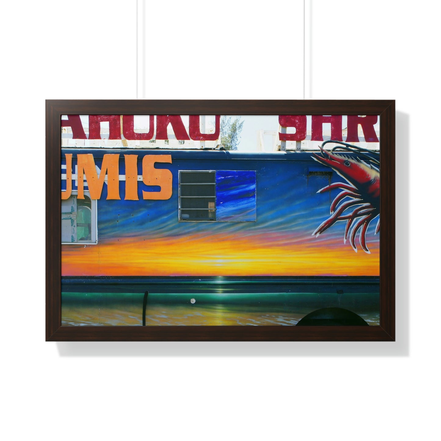 Fumis Aloha - Framed Horizontal Poster - Fry1Productions
