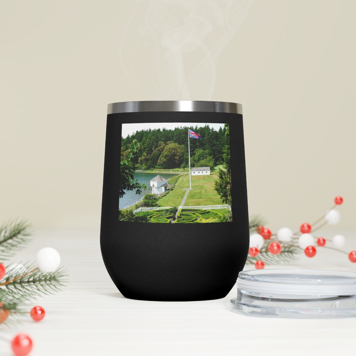 Magnificent Grandiose Views - 12 oz Insulated Wine Tumbler - Fry1Productions