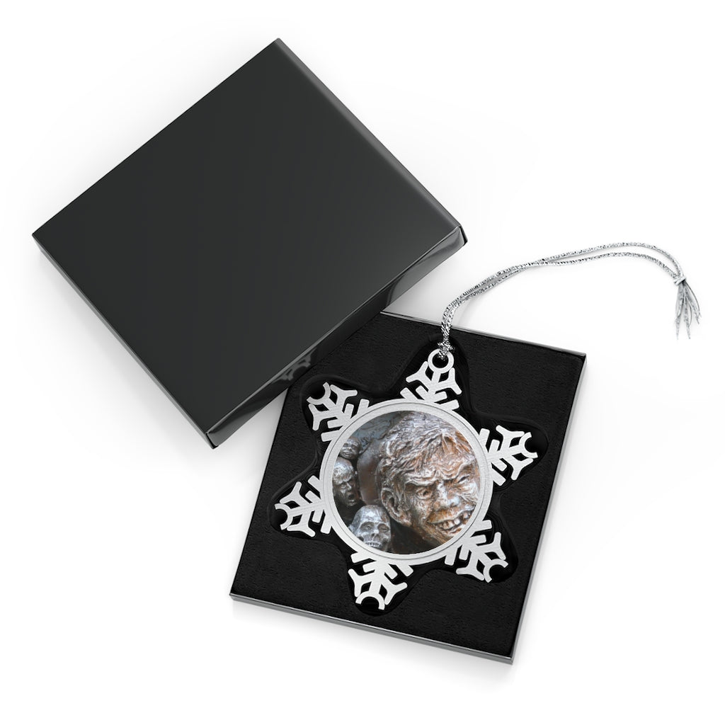 Waiting for the King - Pewter Snowflake Ornament - Fry1Productions