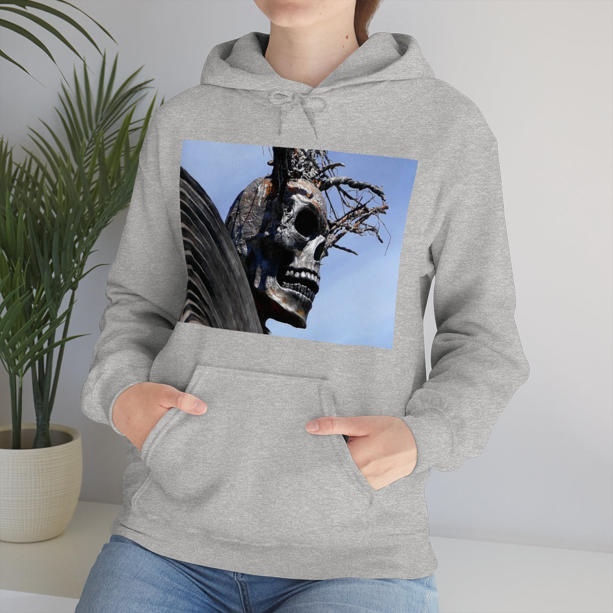 Skull Warrior - Unisex Heavy Blend Hooded Sweatshirt - Fry1Productions