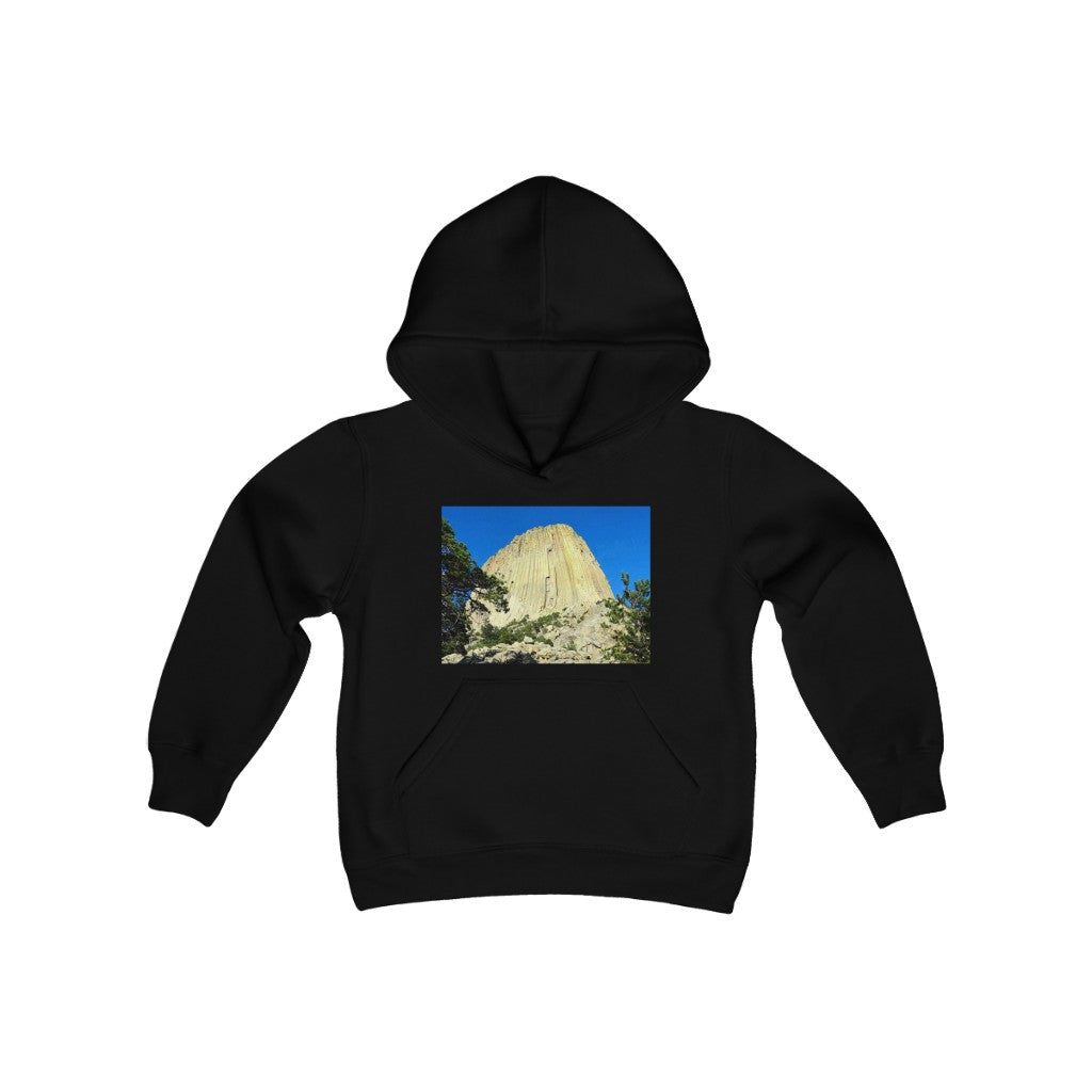 "Reaching Heaven" - Youth Heavy Blend Hooded Sweatshirt - Fry1Productions